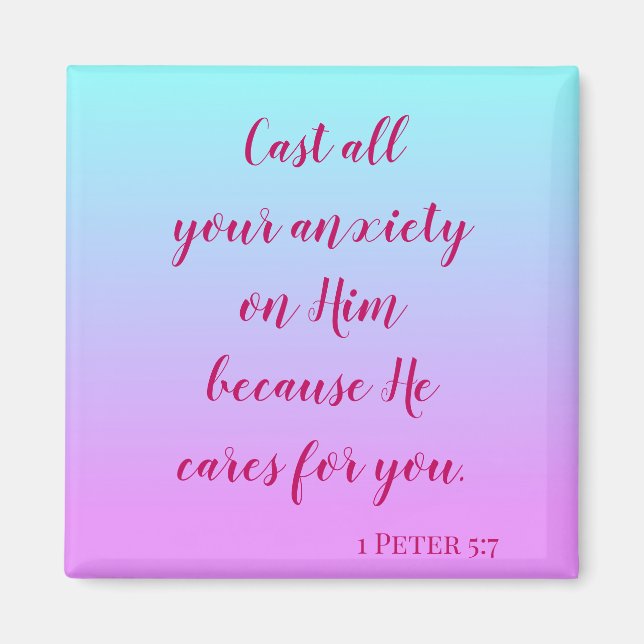 Imã A inspiração bíblia lança toda a sua ansiedade (Frente)