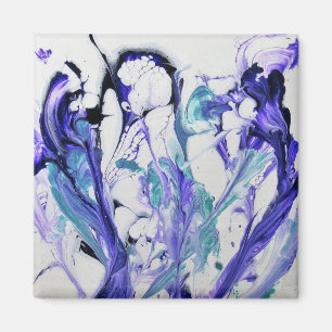 Imã A íris abstrata floresce o ímã