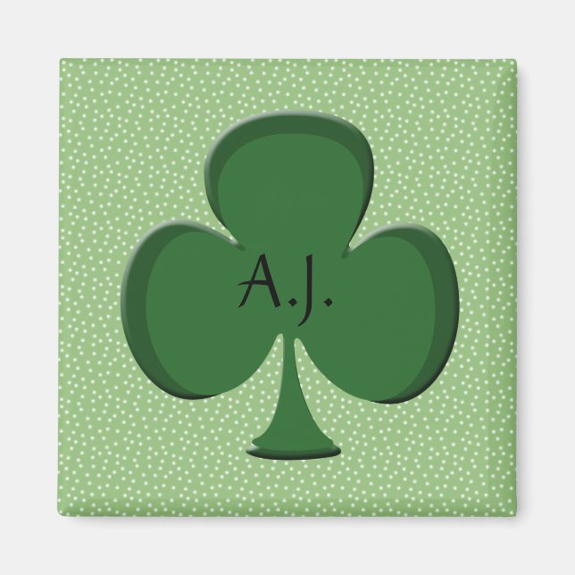 Imã A.J. Shamrock Meu Nome Magnet (Frente)