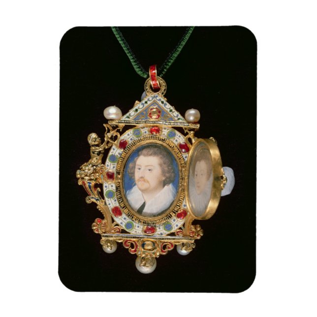 Ímã A Joia Gresley, com retratos miniatura de Sir (Vertical)