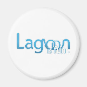 Imã A lagoa é logotipo do divertimento