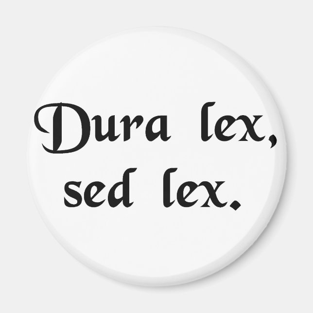 Imã A lei é dura, mas é a lei. (Frente)