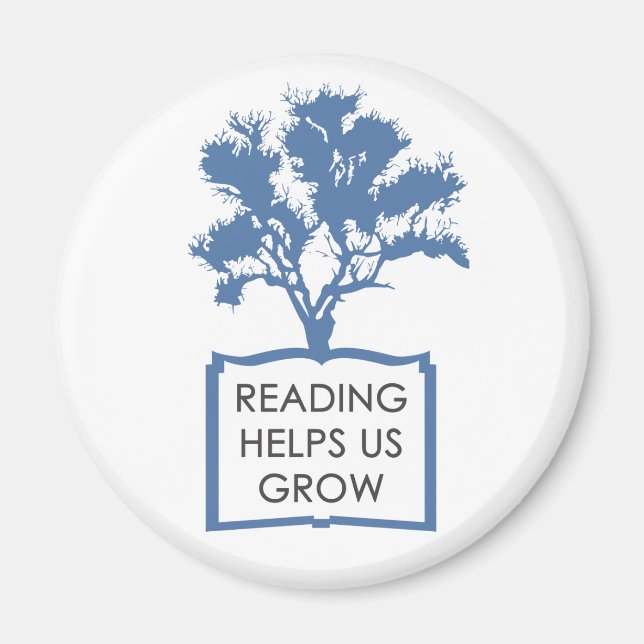 Imã A Leitura Nos Ajuda A Crescer (Frente)