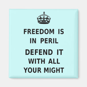 Imã A liberdade está no perigo. Defenda-a com todo se