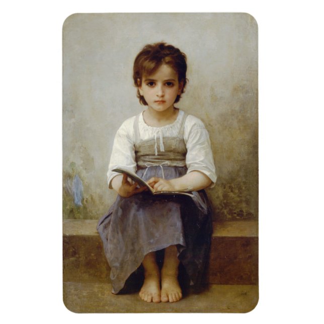 Ímã "A lição difícil" William Bouguereau Magnet (Vertical)