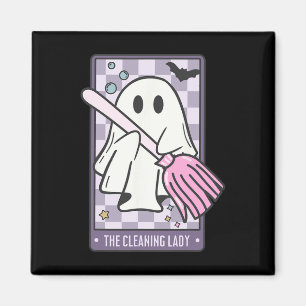 Imã A Limpeza Lady Tarot Card Halloween