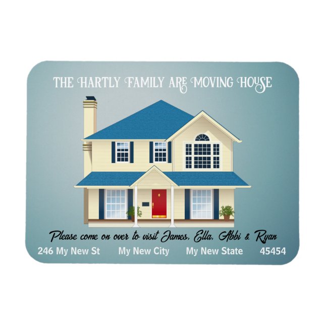 Ímã A Limpeza Simples do Anúncio Móvel Personalizado (Horizontal)