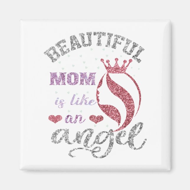 Imã A linda mãe é como um anjo (Frente)