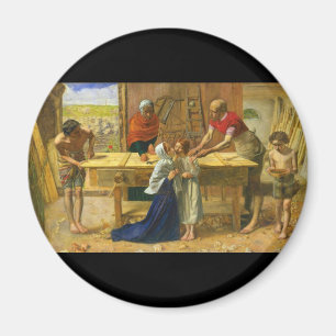 Imã A loja do carpinteiro por John Everett Millais