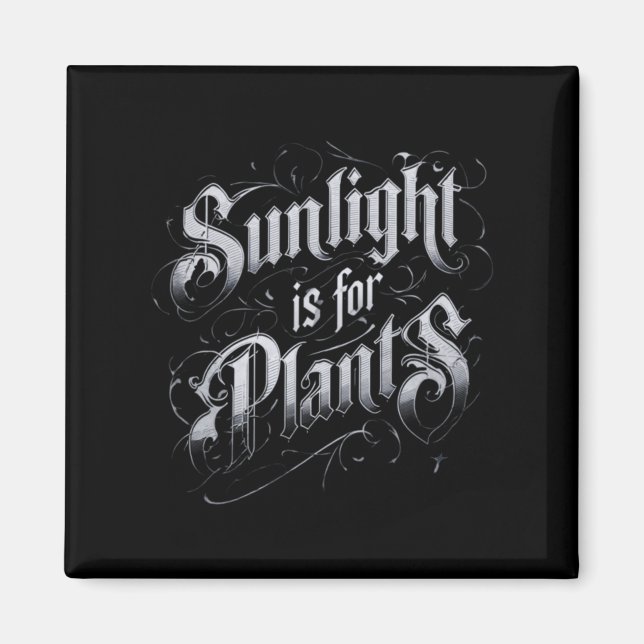 Imã A Luz Solar é Para as Plantas (Frente)