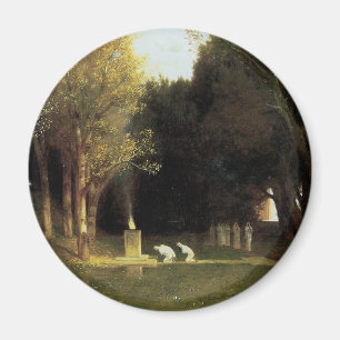 Imã A madeira sagrado por Arnold Bocklin, arte do