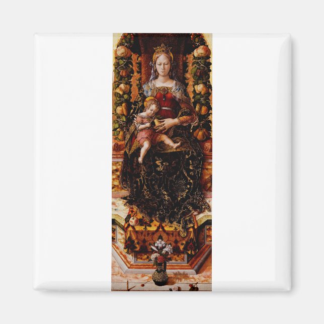 Imã A Madonna della Candeletta de Carlo Crivelli Arte (Frente)