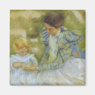 Imã A Mãe Brincando Com O Filho. c.1897, Mary Cassat