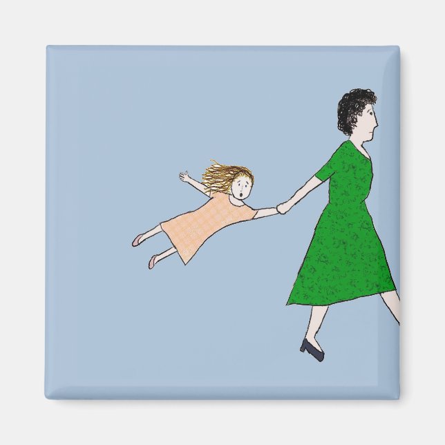 Imã A mãe está no Hurry Magnet (Frente)