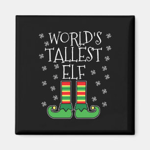 Imã A mais alta família de Elf Matching Christma