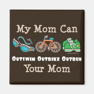 Imã A mamã Outswim o ímã Outrun Outbike do Triathlo
