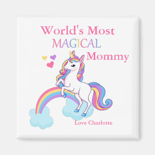 Imã A Mamãe mais mágica do mundo da Unicórn