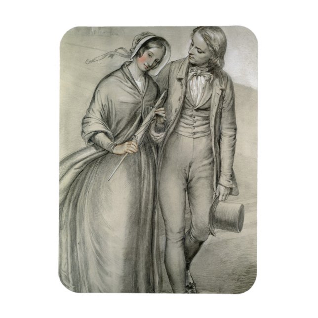 Ímã A manhã do casamento - A partida, c.1846 (Vertical)