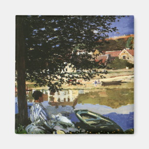Imã A margem do Sena, Bennecourt por Claude Monet