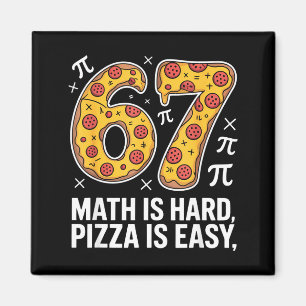 Imã A matemática é difícil, pizza é fácil dia engraçad