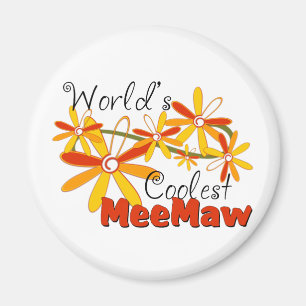Imã A Meemaw Mais Legal do Mundo Floral