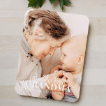 Ímã A melhor avó do mundo desde 20XX Foto simples em c<br><div class="desc">Esta design simples e moderna é composta por tipografia serif e cursiva e adiciona uma foto personalizada</div>