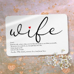 Ímã A melhor definição de esposa do mundo<br><div class="desc">Personalize sua esposa especial para criar um presente único para aniversários,  casamentos,  Natal ou qualquer dia que você quiser mostrar o quanto ela significa para você. Uma maneira perfeita de mostrar a ela o quão incrível ela é todos os dias. Projetado por Thisnotme©</div>
