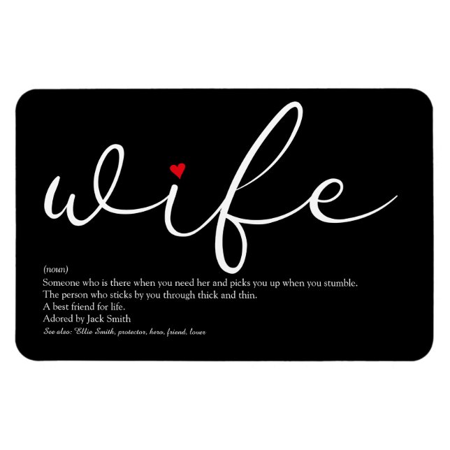 Ímã A melhor definição de esposa do mundo (Horizontal)
