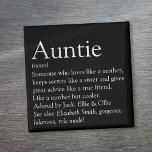 Imã A melhor definição de tia do mundo<br><div class="desc">Personalize sua tia ou tia favorita para criar um presente exclusivo. Uma maneira perfeita de mostrar a ela o quão incrível ela é todos os dias. Projetado por Thisnotme©</div>