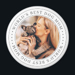 Imã A melhor foto simples da mãe clássica do mundo<br><div class="desc">Este design simples e clássico é composto por tipografia serif e adiciona uma foto personalizada.</div>