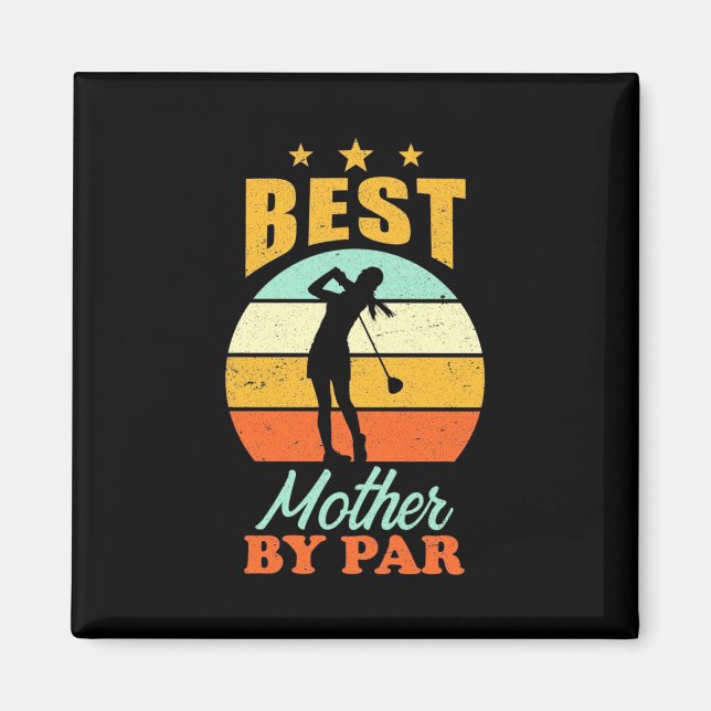 Imã A Melhor Mãe De Golfe De Par (Frente)