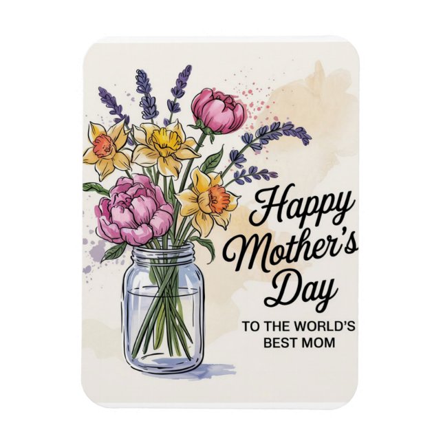 Ímã À Melhor Mãe do Mundo (Vertical)