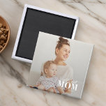 Imã A melhor mãe do mundo desde a 20XX Foto moderna<br><div class="desc">Esta design simples e moderna é composta de sans serif e tipografia cursiva lúdica e adiciona uma foto personalizada.</div>