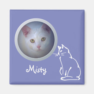 Imã A memória do gato adiciona uma foto - memorial