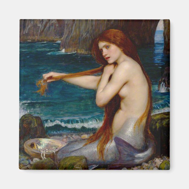 Imã A Mermaid, c. 1900 by John Waterhouse (Frente)