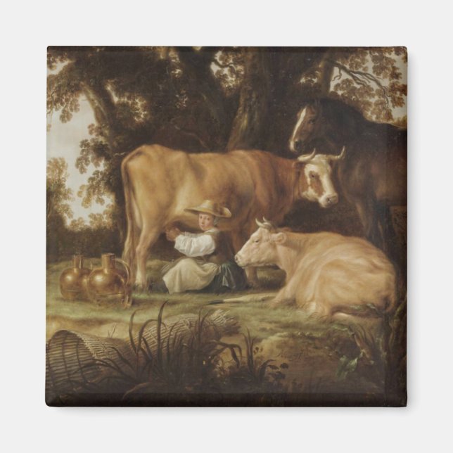 Imã A Milkmaid Aelbert Cuyp (Frente)
