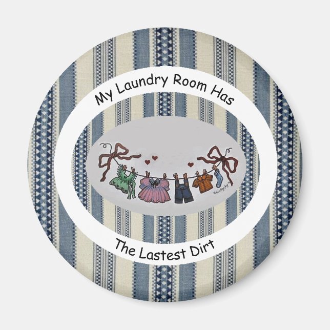 Imã A Minha Sala De Lavanderia Tem O Mais Recente Magn (Frente)