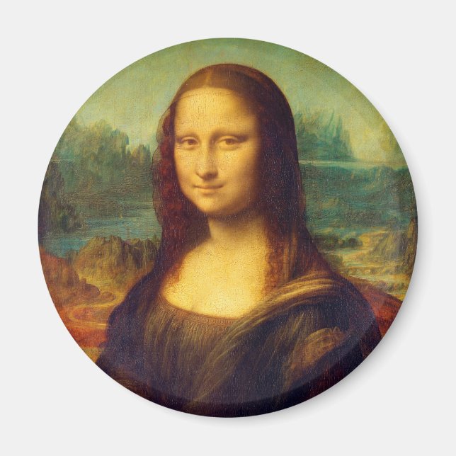 Imã A Mona Lisa por Leonardo Da Vinci (Frente)