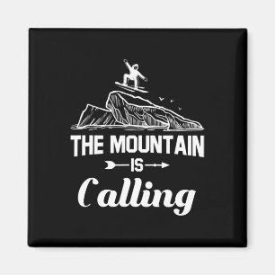 Imã A Montanha Chama-Se Snowboarder Snowboard Gift