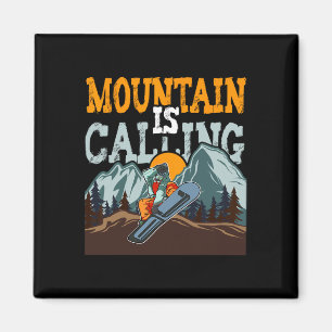 Imã A Montanha Está Chamando De Snowboard Engraçado
