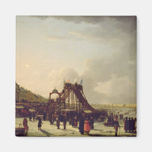 Imã A montanha-russa da Neva na Rua.