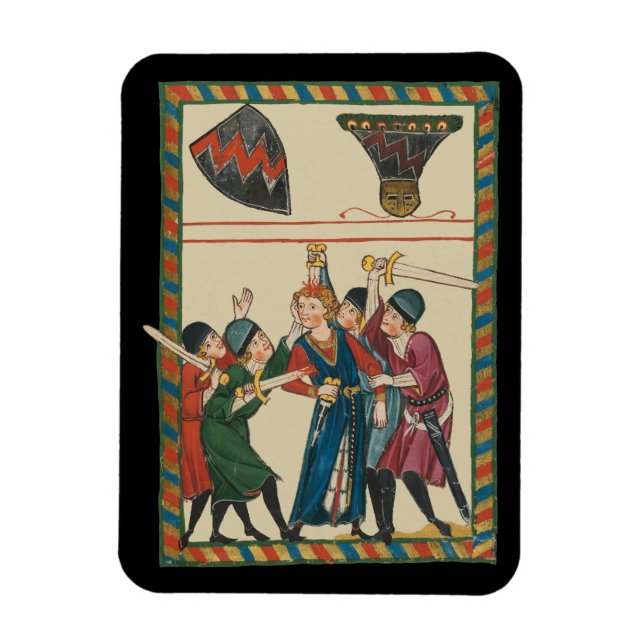 Ímã A Morte De Reinmar von Brennenberg Arte Medieval (Vertical)