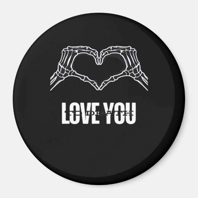 Imã À Morte - Mãos Cardíacas De Esqueleto Clássicas (Frente)