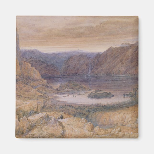Imã A Mountain Lake, Noruega, c.1827 (Frente)