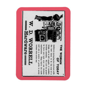 Ímã A mulher do anúncio do fogão de hoje