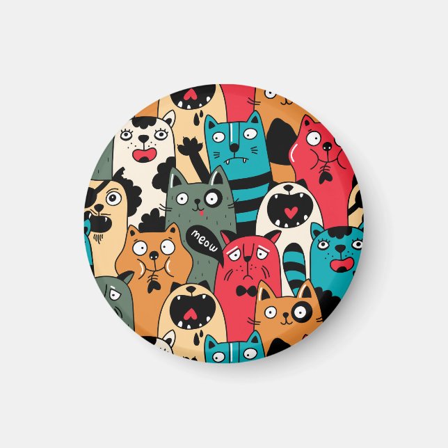 Imã A multidão de gatos (Frente)