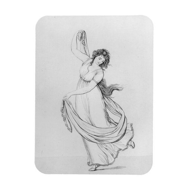Ímã A Musa da Dança, Prata VI de Lady Hamilton (Vertical)