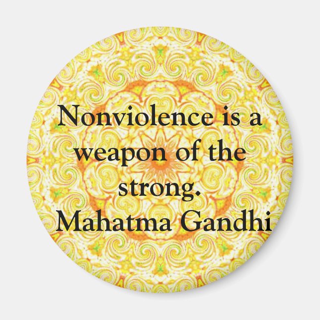 Imã A não-violência é uma arma do forte. - Gandhi (Frente)
