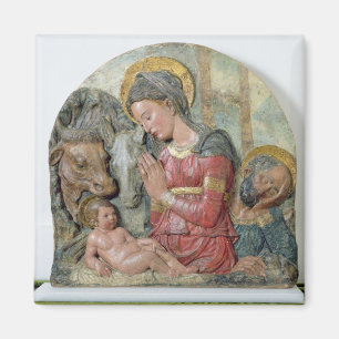 Imã A natividade, c.1460 (terracotta pintado)