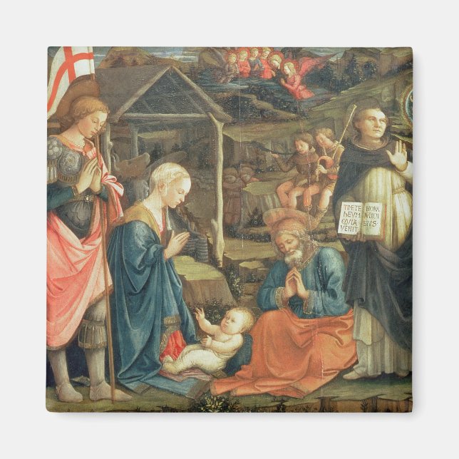 Imã A Natividade com SS. Michael e Dominic, 1470 (t (Frente)